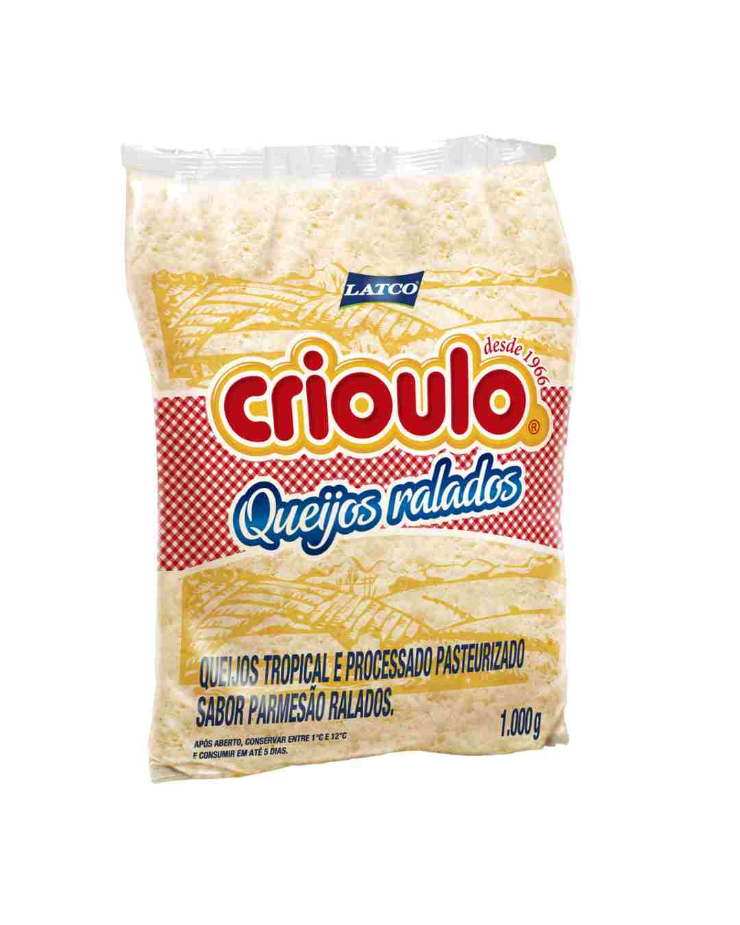 Queijo Parmesão Ralado Crioulo 1kg